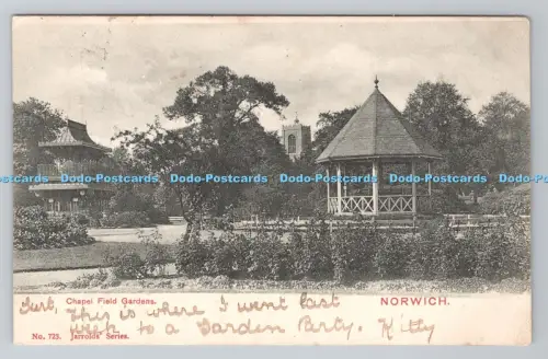 R801337 Norwich Chapel Field Gardens Jarrold Serie 1902