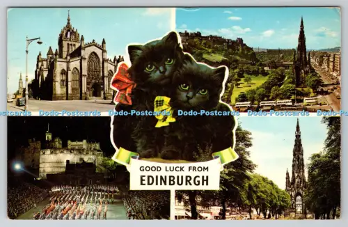 R814203 Good Luck From Edinburgh St Giles Cathedral 1968 Multi View