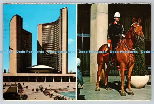 R814204 Toronto Ontario Kanada Nathan Phillips Square und das neue Rathaus Roya