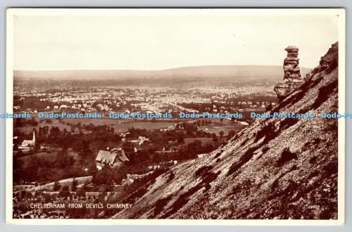 R814251 Cheltenham From Devil Chimney Valentine Photo Type