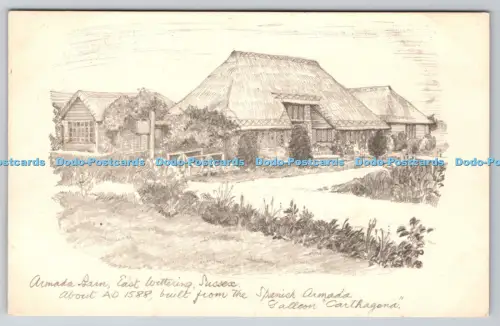 R814265 Sussex Armada Barn East Wittering Bleistiftskizze Reproduktion