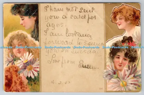 R814600 Women With Flowers PM Liverpool 1903