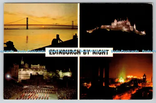 R814622 Edinburgh bei Nacht Das Schloss vom Calton Hill Multi View