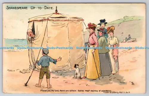 R814635 Shakespeare Up To Date Please You My Lord Tuck Art Series No 958 PM Lond