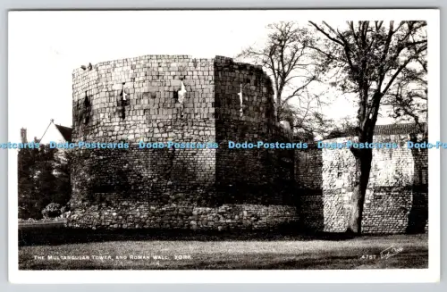 R814778 York The Multangular Tower and Roman Wall Walter Scott RP