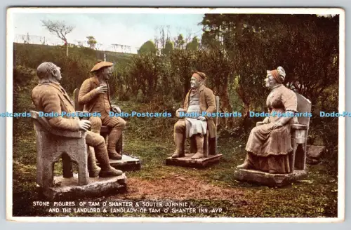 R814808 Ayr Steinfiguren von Tam O Shanter und Souter Johnnie Alexr D Henderson