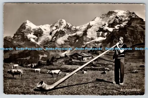 R814810 Alphornblaser Photoglob Wehrli