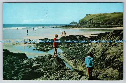 R815081 Polzeath Rock Pools and Pentire Point Colin Richardson Printers Camel Ca