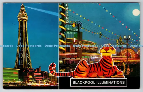 R815091 Blackpool Illiminations Bamforth Holmfirth Yorkshire Color Gloss View Se