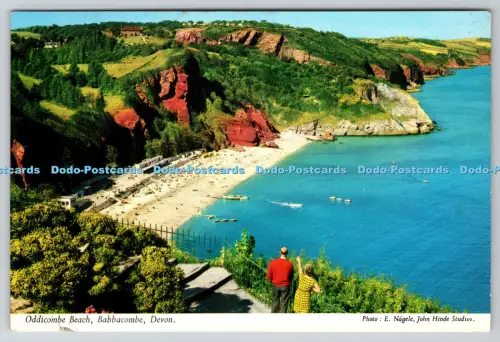 R815097 Oddicombe Beach Babbacombe Devon John Hinde E Nagele PM South Devon 1970