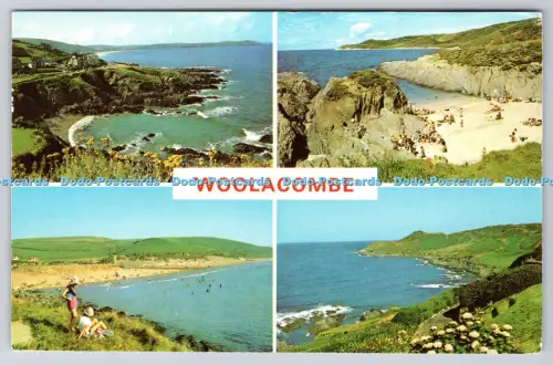 R815359 Woolacombe Morte Point Jarrold Norwich England PM Ilfracombe Devon 1974