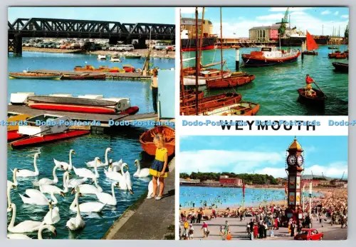 R815419 Weymouth Der Hafen und die Promenade John Hinde Thunder und Clayden Dearde