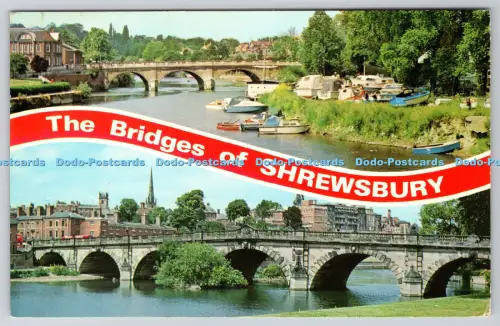 R815423 The Bridges of Shrewsbury The English Bridge E T W Dennis Scarborough PM