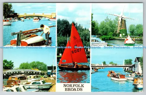R815436 Norfolk Broads A Sapphire Card PM Great Yarmout Norfolk 1979 Multi View