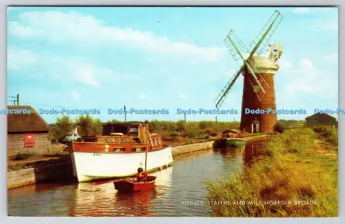R815437 Norfolk Broads Horsey Staithe and Mill J Salmon Sevenoaks