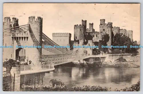 R815643 Conway Castle and Bridge Valentine Serie