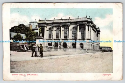 R815649 Swansea Town Hall PM Gorseinon 1904