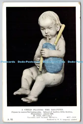 R815817 Victoria and Albert Museum A Child Playing the Bag Pipes School of Andre