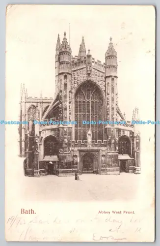 R815819 Bath Abbey West Front 1903