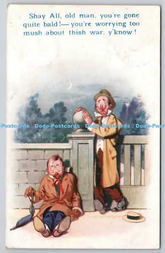 R815832 Shay Alf Old Man Bamforth Holmfirth New York England Witty Comic Serie