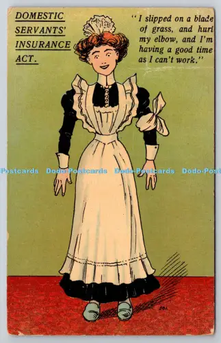 R815857 Domestic Servants Insurance Act Millar and Lang Glasgow London