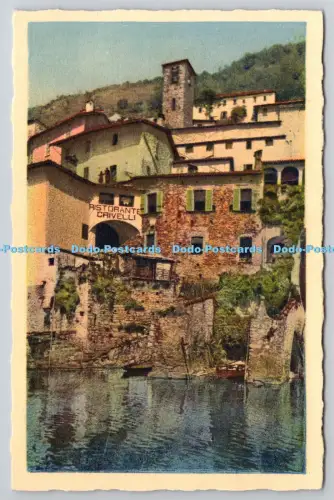 R815874 Lago di Lugano Gandria Aquarello Bender Peter Bender