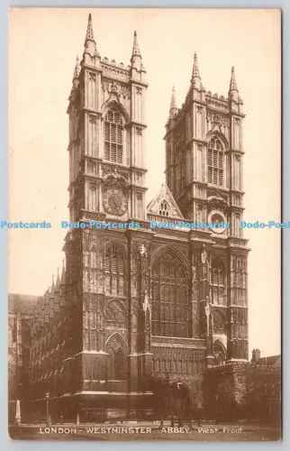 R815896 London Westminster Abbey West Front The London Stereoscopic