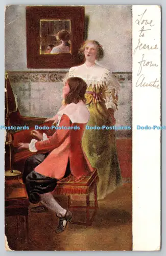 R815897 Mann spielt Klavier Frau singt S Hildesheimer London Manchester PM Brig