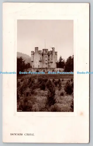 R816021 Braemar Castle Rotary Photographic Plate Sunk Gem Series 1908