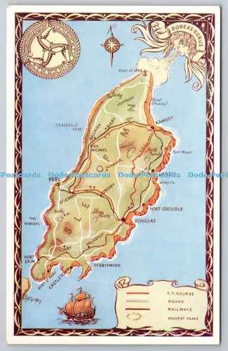 R816023 Isle of Man The Map Series No 4004