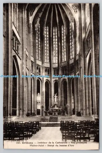 R816049 Orleans Interieur de la cathedrale Nef Principale Maitre Autel Statue de