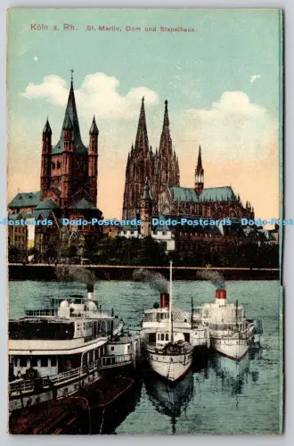 R816051 Köln a Rh St Martin Dom und Stapelhaus