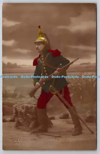 R816052 Mann in Uniform PM Feldpostamt 1915