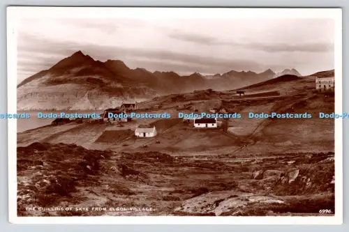 R816365 Die Cuillins von Skye aus Elgol Village J B White Dundee RP