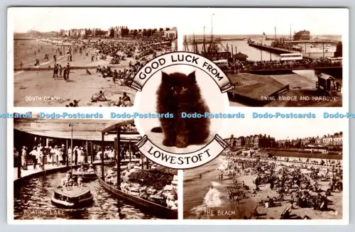 R816366 Good Luck From Lowestoft The Beach Valentine RP Multi View