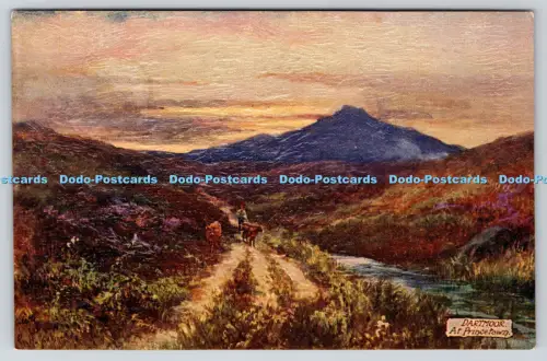 R816370 Dartmoor At Princetown Tuck Oilette Series II No 7633