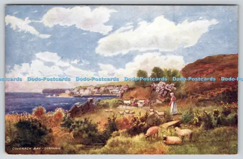 R816374 Cornwall Coverack Bay Tuck Oilette Picturesque Counties 7117 Arthur W Br