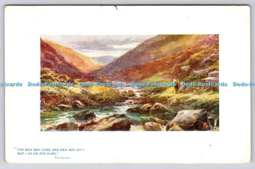 R816378 For Men May Come and Men May Go O Er Hill and Dale Tuck Oilette No 9703