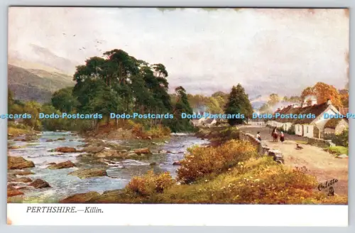 R816400 Perthshire Killin Bonnie Scotland Tuck Oilette 7344 A and C Black Sutton