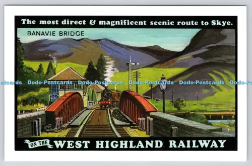 R816476 Auf der West Highland Railway Banavie Bridge Dalkeith Ansichtskarte