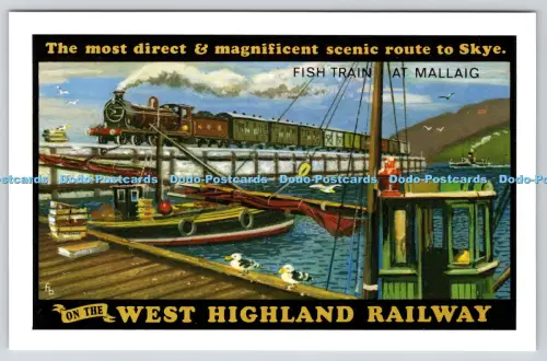 R816477 On The West Highland Railway Fish Train at Mallag Dalkeith Picture Postc