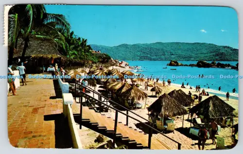 R816616 Mexiko Acapulco Gro Panoramablick auf den beliebten Strand von Condesa