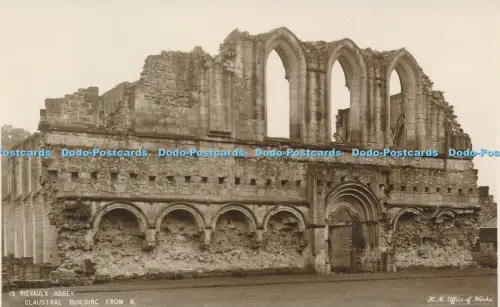 R030602 Rievaulx Abbey Claustral Building from N H M Office of Works No 15