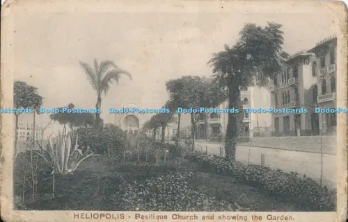 R030608 Heliopolis Basilique Kirche und zeigt den Garten