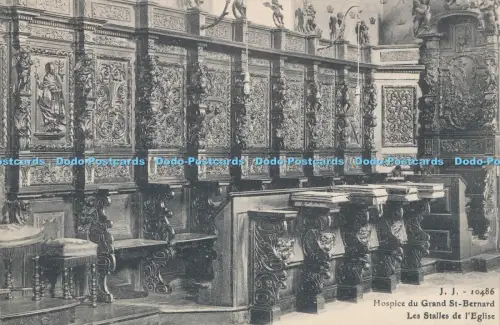 R030622 Hospice du Grand St Bernard Les Stalles de l Eglise Jullien Freres No 10