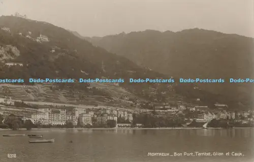 R030636 Montreux Bon Port Territet Glion et Caux Perrochet Matile