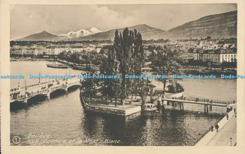 R030650 Geneve Vue Generale et le Mont Blanc