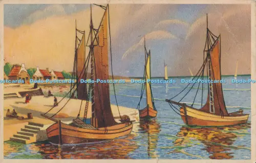 R030663 Alte AK Segelboote 1944