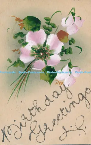 R031182 Geburtstagsgrüße Blumen 1907