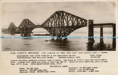 R031183 The Forth Bridge Valentine RP 1937